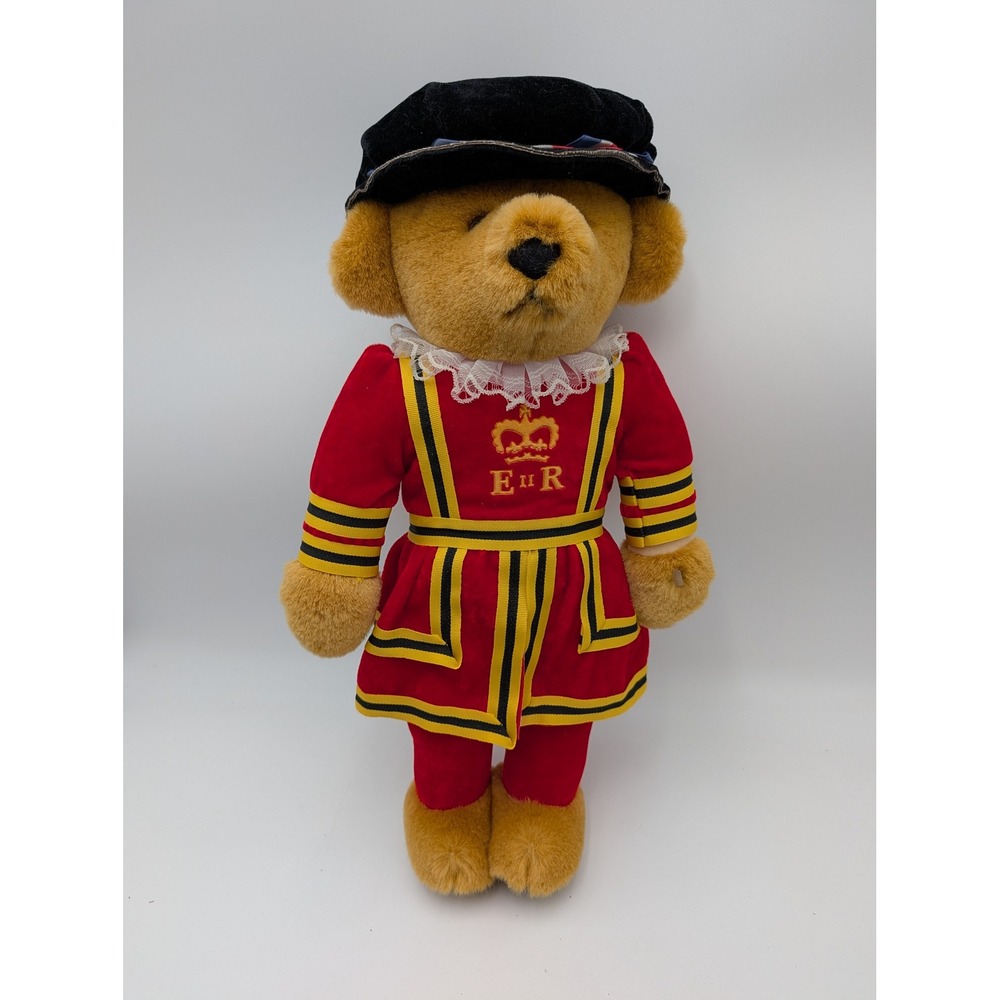 Merrythought Beefeater‎ Teddy Bear Plush Red Gold London England Guard 14 inch